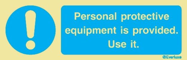 Personal protective equipment is provided